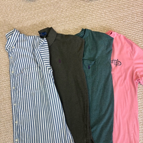 Men’s Shirt Bundle Size L – Polo Ralph Lauren & Reel Life – Lot of 4 - Picture 1 of 14